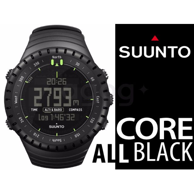 Ready Stock Suunto Core All Black Military Men s Outdoor Sports