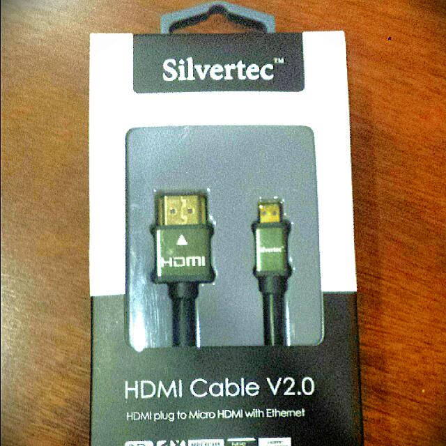 Silvertec HDMI to Micro HDMI 24k Goldplated Cable, Computers & Tech, Parts & Accessories