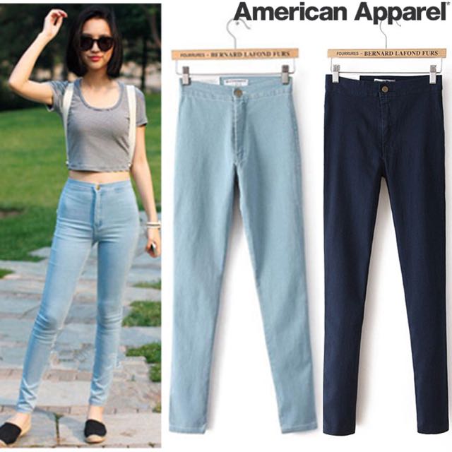 american apparel high waist jean