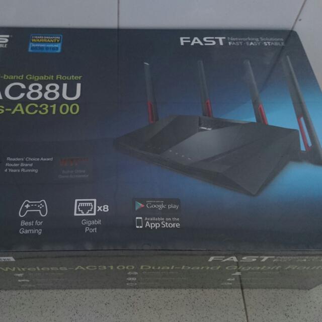 Asus RT-AC88U Router, Computers & Tech, Parts & Accessories, Networking ...