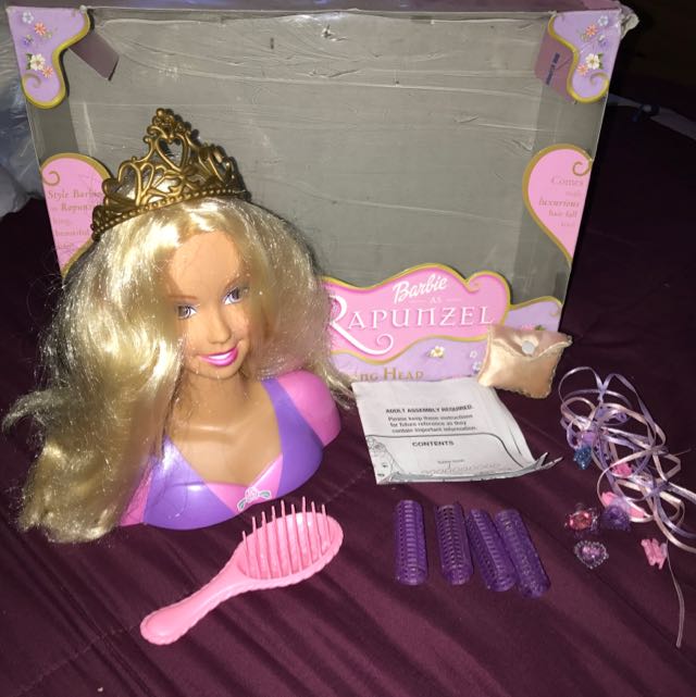 Barbie Rapunzel Head Toys Games Others On Carousell