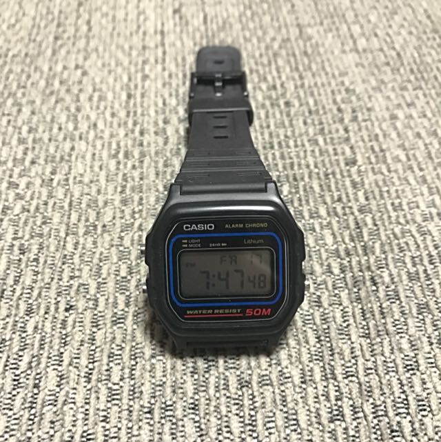 Casio black cheap sports watch