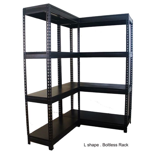 Boltless Rack In Matt Black Furniture Others On Carousell