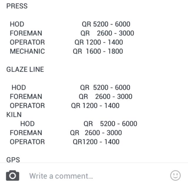 CERAMIC COMPANY - Job Opening - Manpower Pooling (Category: Everything Else Others) located in Tanza. Submitted by riza8 (Listing ID 94964912, Image 3). Description: .