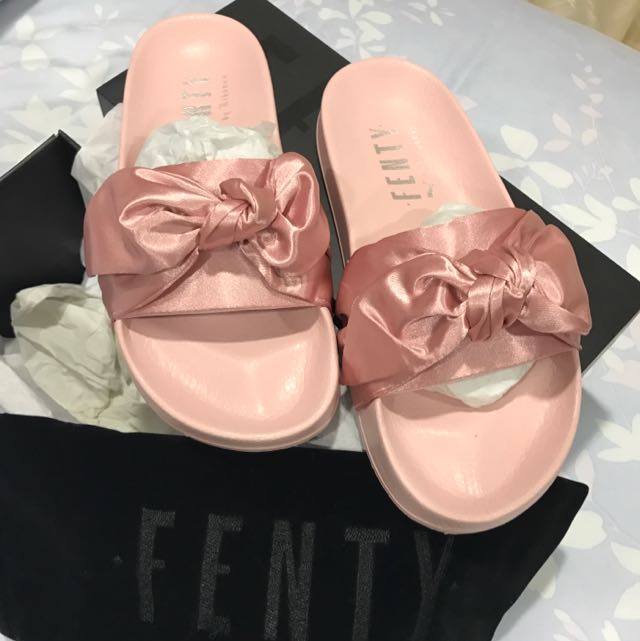 Fenty Puma Sliders In Pink Women s Fashion Footwear Flipflops