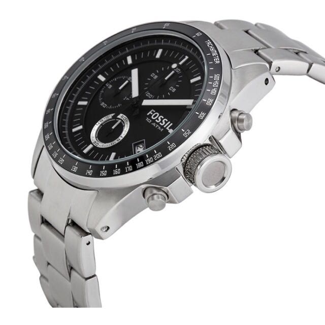 Mens fossil decker outlet chronograph watch ch2600ie