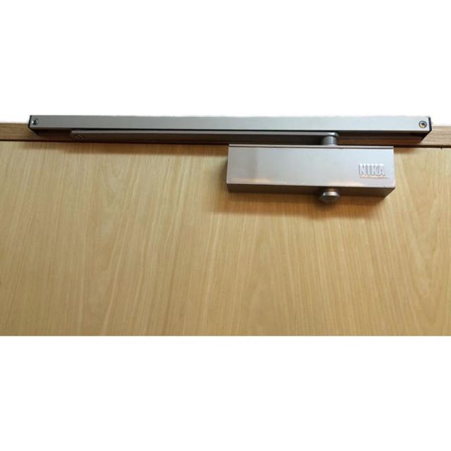 Nika Japan Slide Arm Door Closer Silver Black Furniture