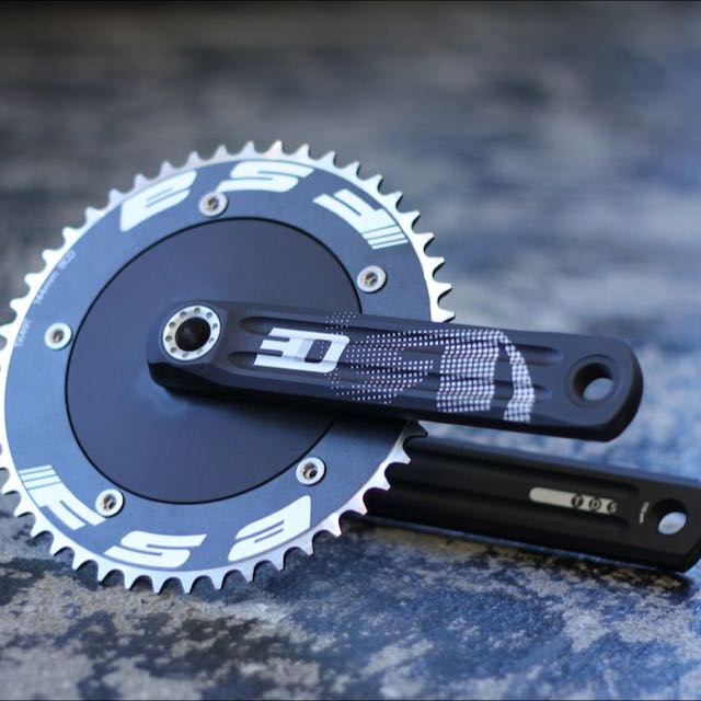 Rotor 3D24 Track Crankset With FSA Chainring, Sports Equipment