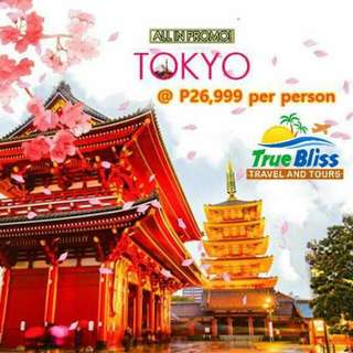 PROMO ALERT! Fly to TOKYO at P26,999 per person