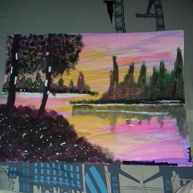 Bayside Art On Illustration Board Acrylic Design Craft