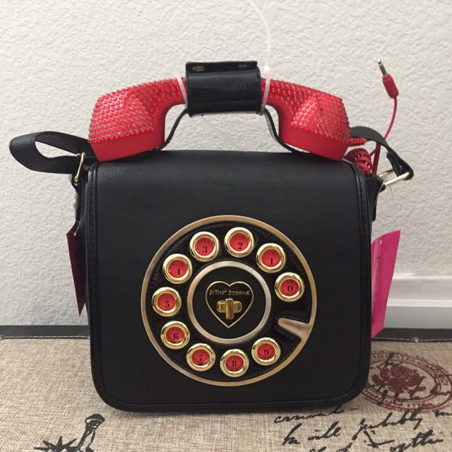 betsey johnson telephone purse