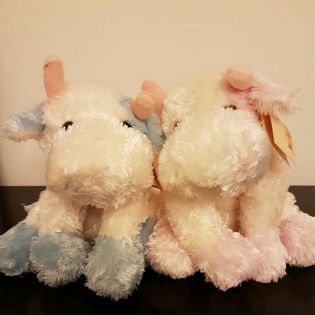 Pink Teddy \u0026 Friends Stuffed Cow 
