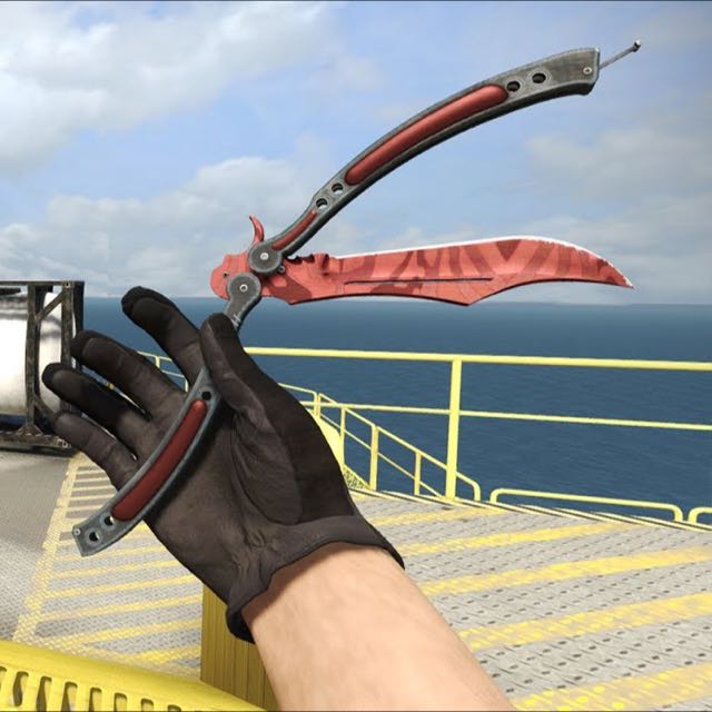 CSGO ST Butterfly Knife Slaughter (FN), Video Gaming, Video Game