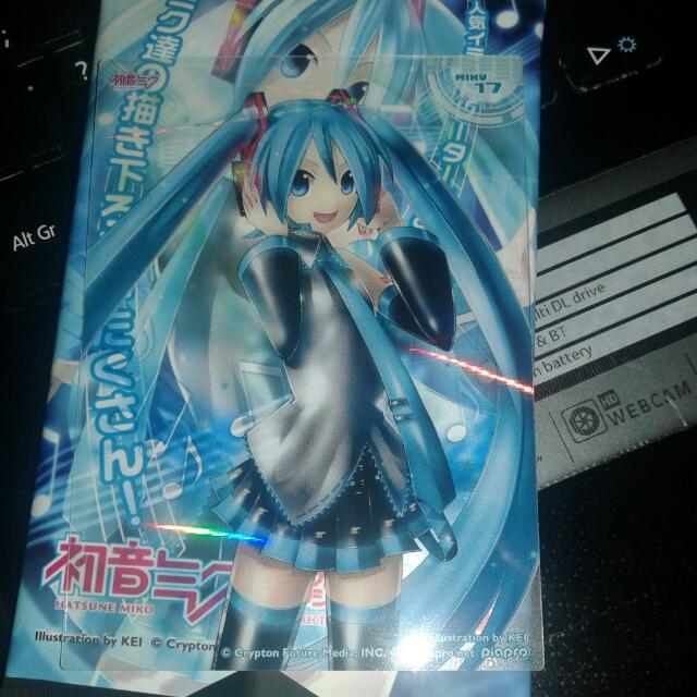 Hatsune Miku Clear Card Collection Gum Miku 17