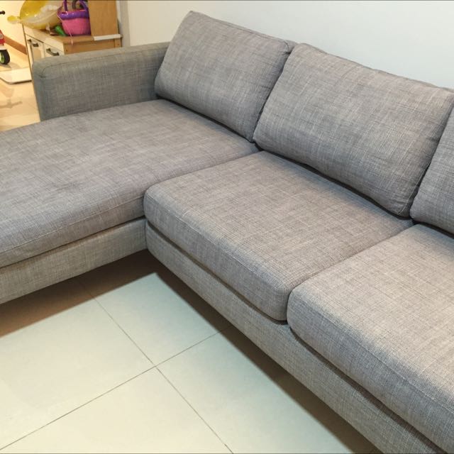 IKEA Sofa Karlstad 2 Seat + Chaise Lounge, Furniture & Home Living