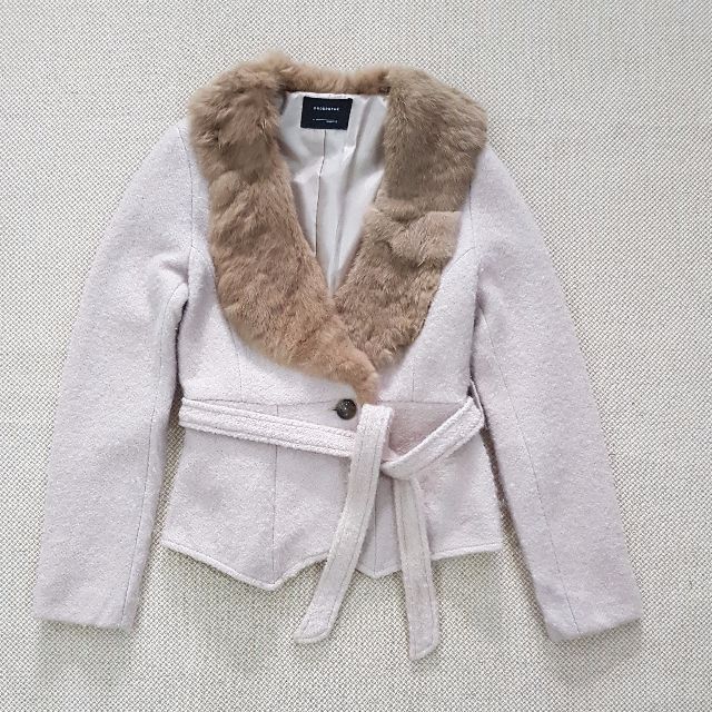 Rabbit fur coat shop made in korea