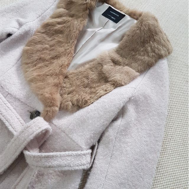 Rabbit fur coat sale made in korea