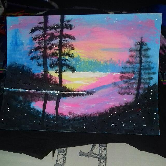Mystical Bayside Acrylic On Illustration Board Design Craft