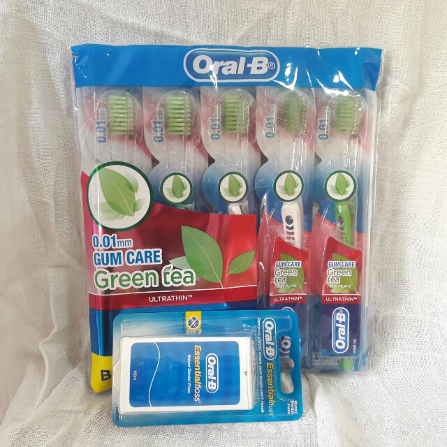 oral b green tea toothbrush