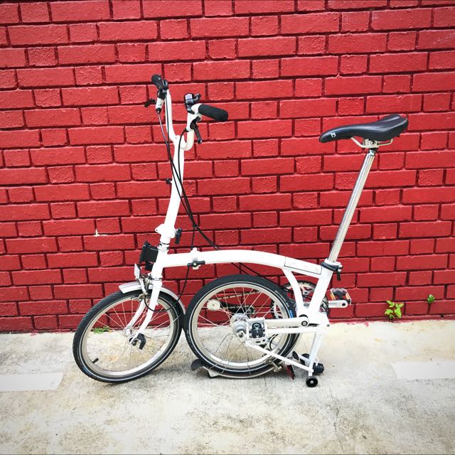 New Refurbished B Spoke H3L White Brompton For Sale Sports Equipment Bicycles Parts Bicycles on Carousell