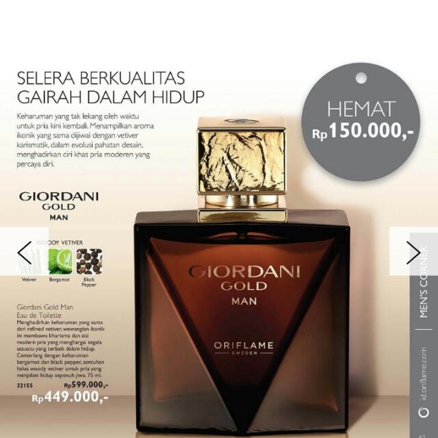 Parfum Giordani Gold Man Mens Fashion Mens Accessories On Carousell