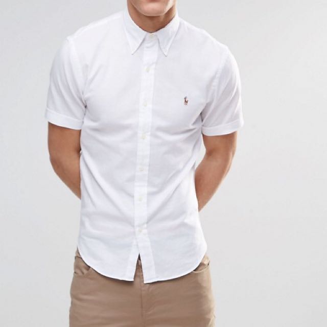 ralph lauren button up short sleeve