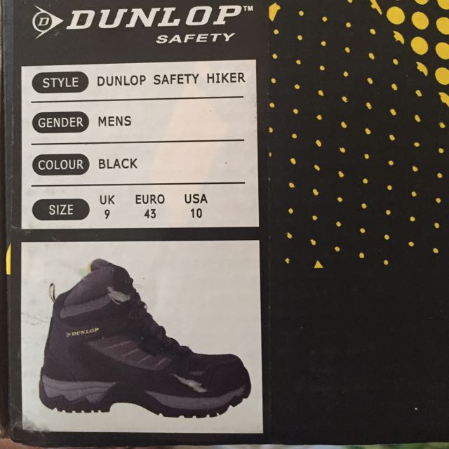BN) Dunlop Steel Toe Safety Boots , Men 
