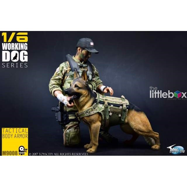 1/6 TOYS CITY TC-M9008 Working Dog Tactical Body Armor Black Set B ver