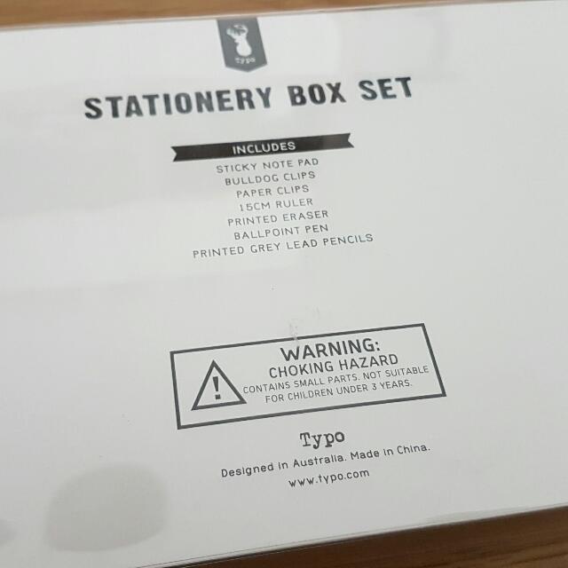 Typo Stationery Set, Hobbies & Toys, Stationery & Craft, Stationery & School Supplies on Carousell
