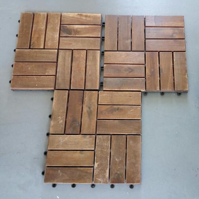 Wooden Block Detachable Flooring Furniture Home Decor On Carousell