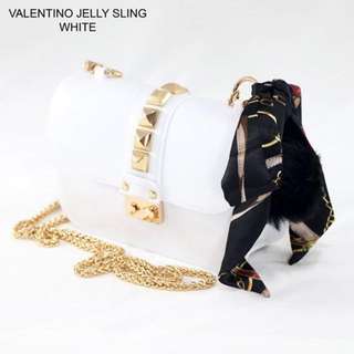 Valentino Jelly Sling (White)