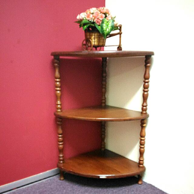 3 Tier Corner Display Rack, Furniture & Home Living, Furniture, Shelves ...