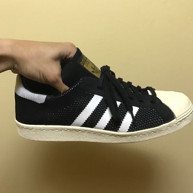 Adidas originals superstar primeknit mens Black discount