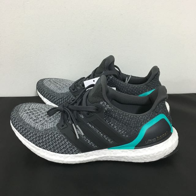 Adidas Ultra Boost Solid Grey Shock Mint Men s Fashion Footwear Sneakers on Carousell