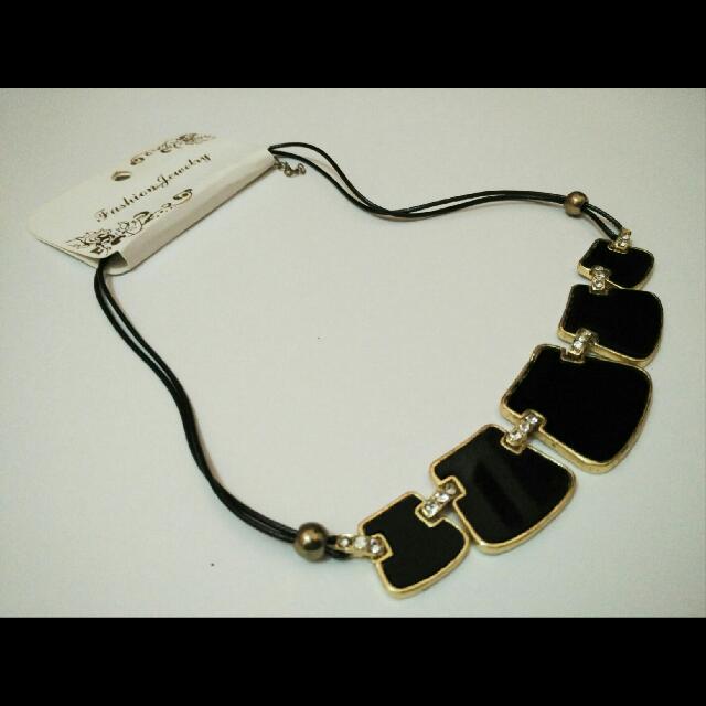 Black Gold Necklace, Fesyen Wanita 