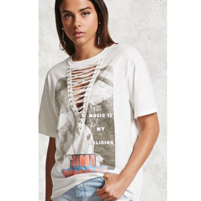 forever 21 band tees