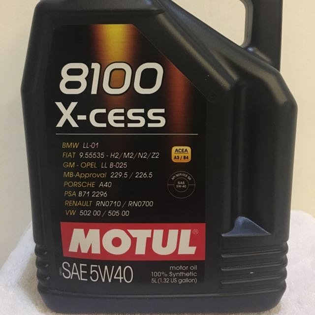 Motul 8100 X Cess 5w40 Synthetic Oil Car Accessories On Carousell