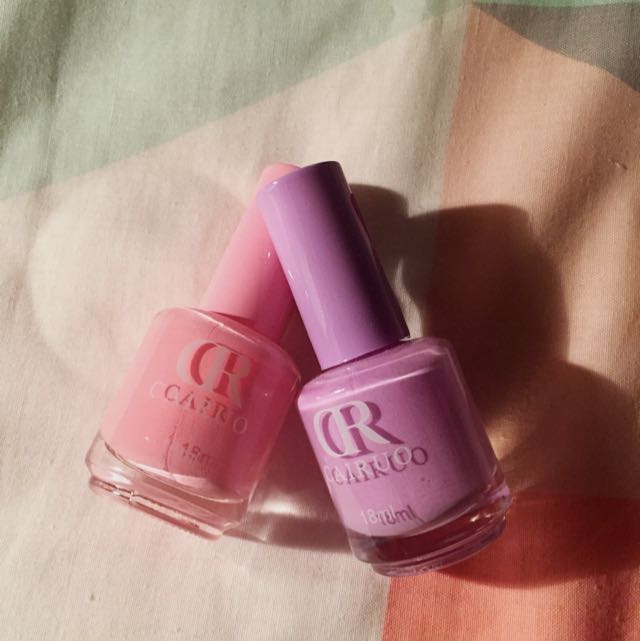 Pastel Pink And Purple Nail Polishes Health Beauty On Carousell The smokey effect offers movement and the base is a beautiful bubblegum pink with pops of pastel purple and blue on the ends.