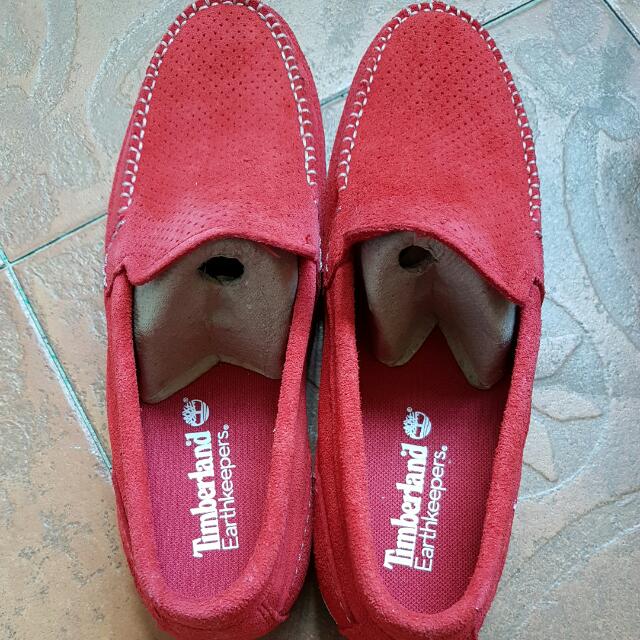 red timberlands size 7