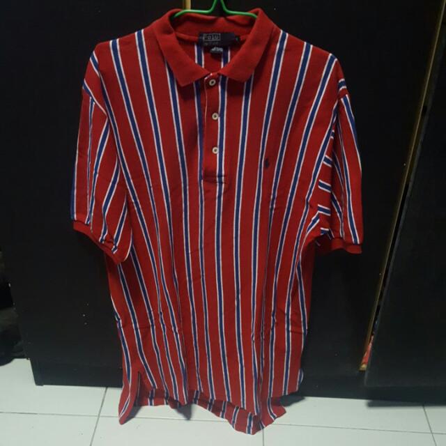ralph lauren vertical striped shirt