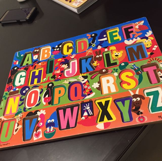 Alphabet Jigsaw, Hobbies & Toys, Toys & Games On Carousell