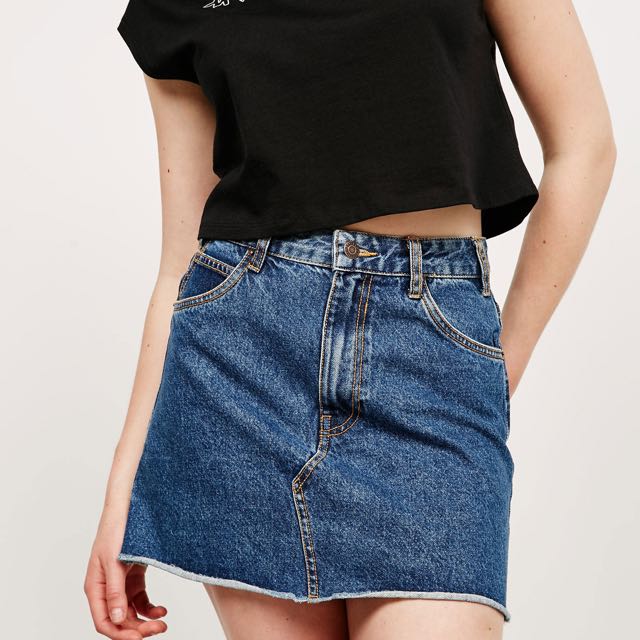 vintage jeans skirt