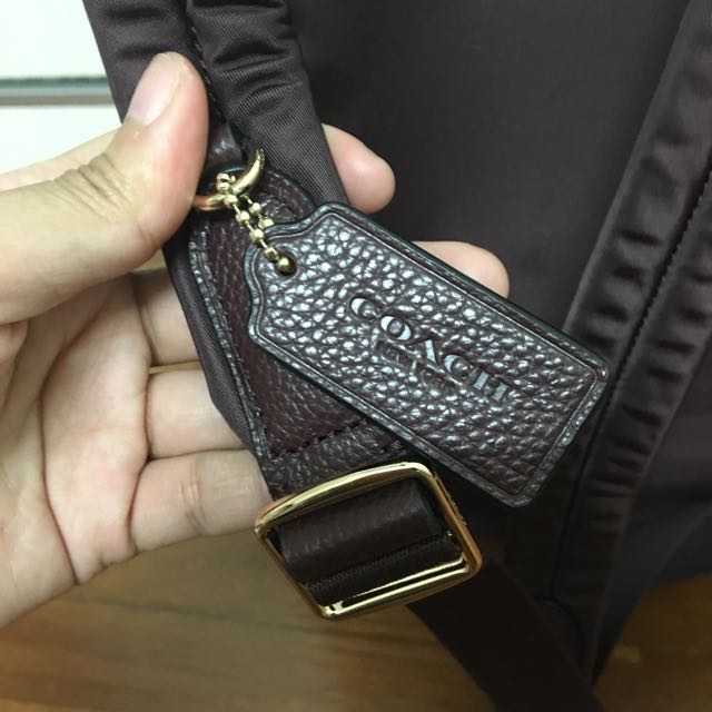 Coach oxblood backpack store