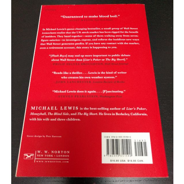 Flash Boys A Wall Street Revolt Michael Lewis Paperback