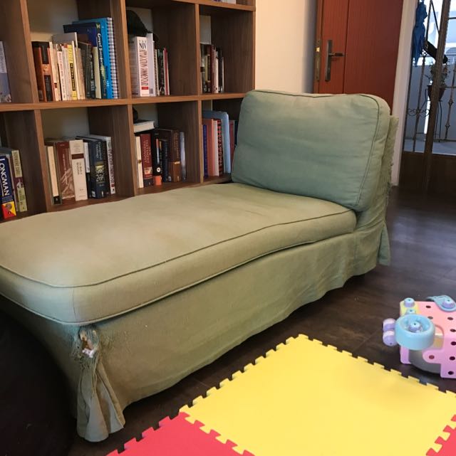 Ikea Chaise Lounge, Furniture & Home Living, Furniture, Sofas on Carousell