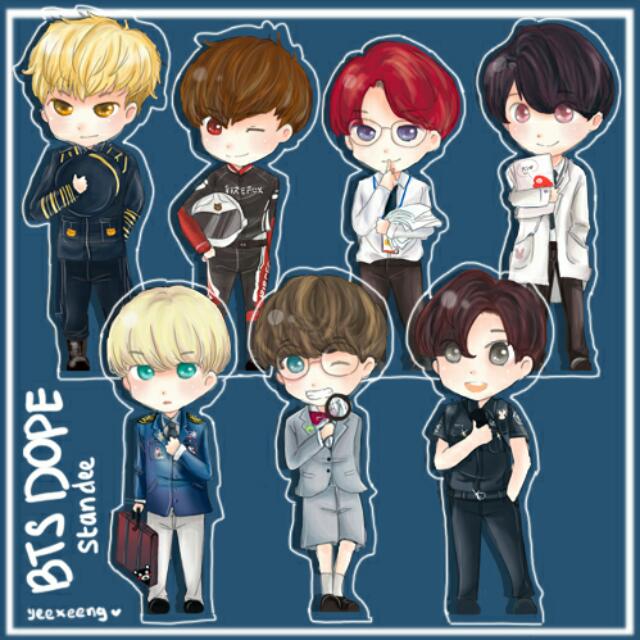 Instocks Bts Dope Standees Entertainment K Wave On Carousell