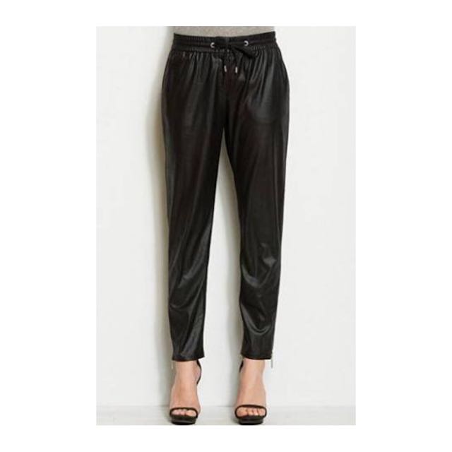 leather look jogger