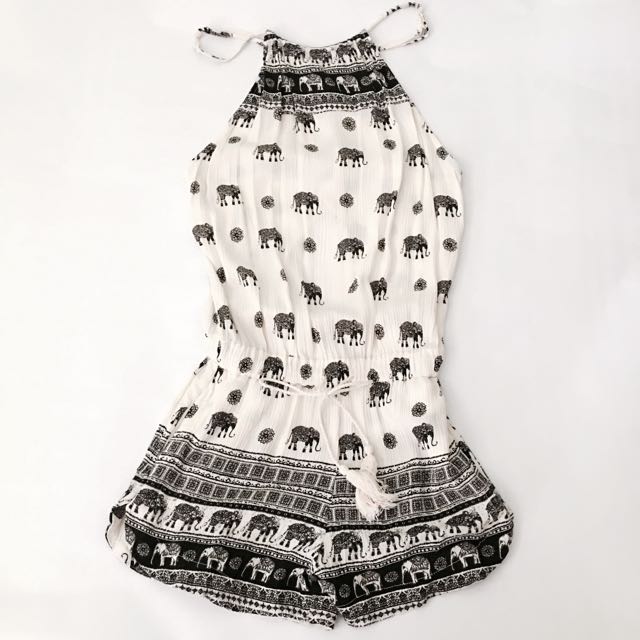 elephant romper womens