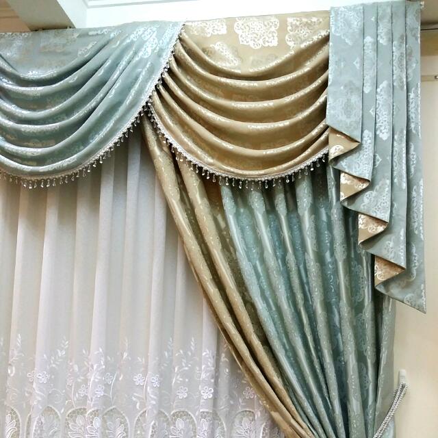 Scallop curtains outlet