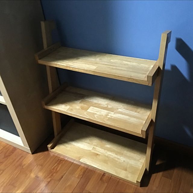 Three Layer Wooden Book Shelf Platforms, Furniture & Home Living